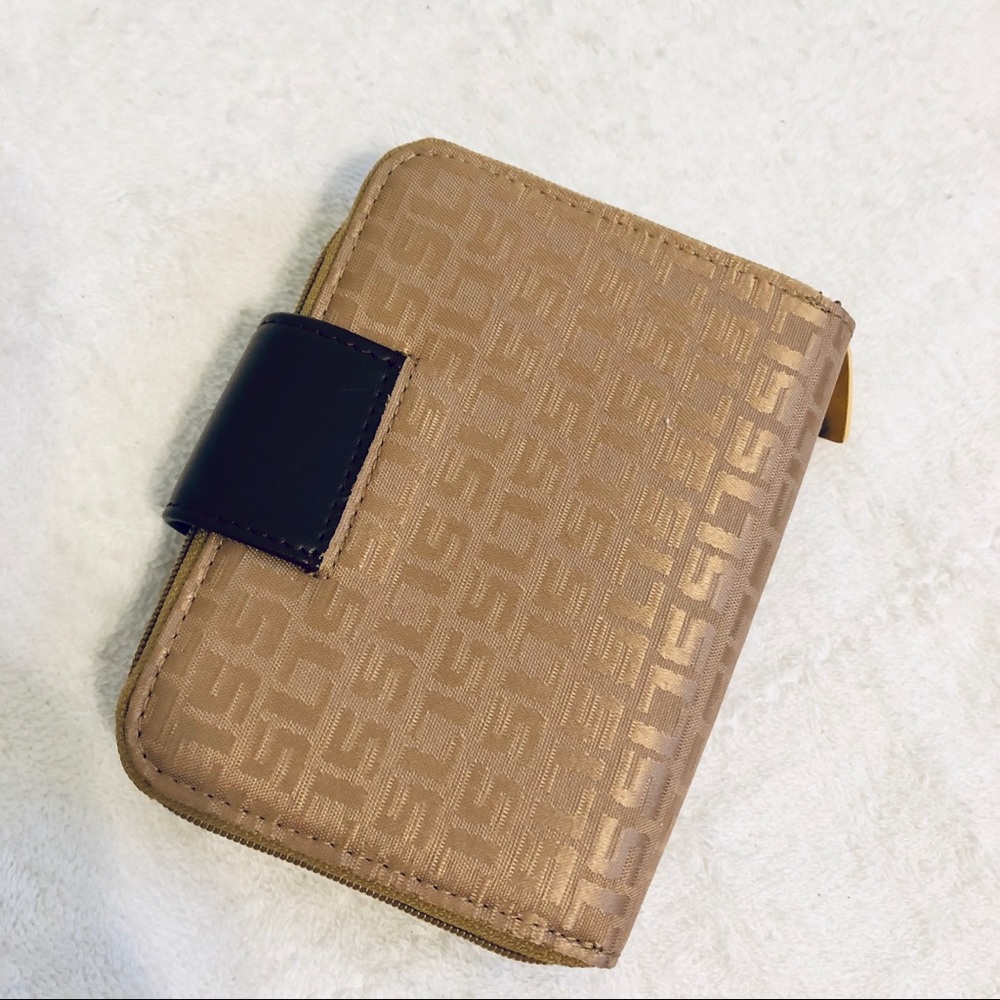 Susan Lucci Tan Brown Rhinestone Wallet - Picture 3 of 6